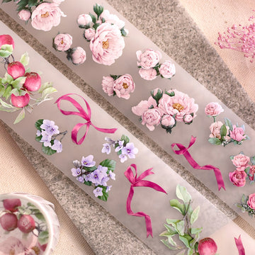 Loi Design | Peony and Blush Suede Cologne Matte PET Tape (1 meter)