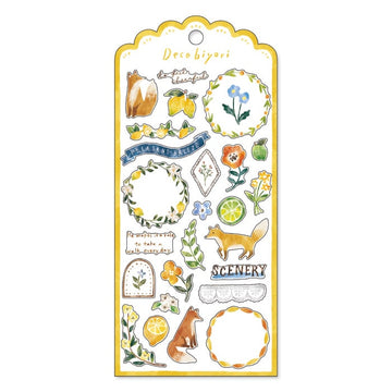 Mind Wave | Pegatinas Deco Biyori Yellow