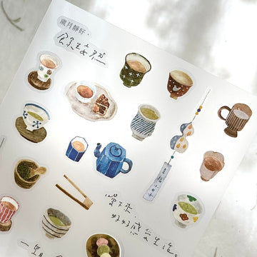 Pion | Tea House Transfer Stickers