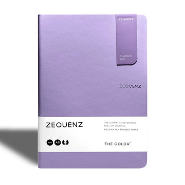 Zequenz | Notebook The Color A5 Lavender (Checkered)