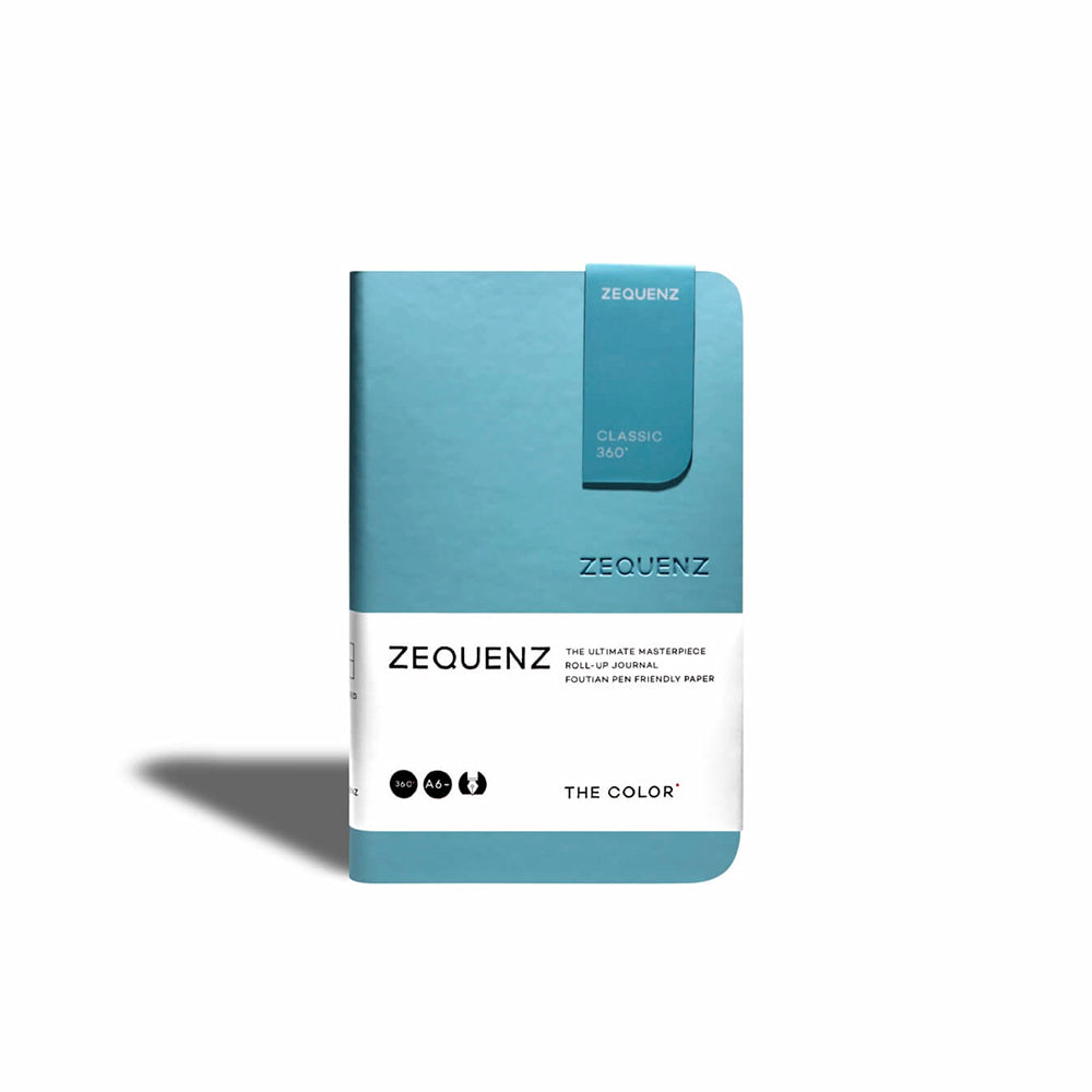 Zequenz | Cuaderno The Color A6 Turquoise (Cuadros)