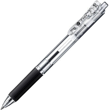 pentel | Clear V-Feel 0.7 Ballpoint Pen Clear Black